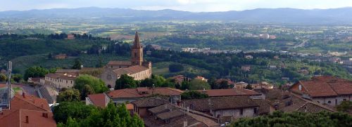 Perugia, Panorama, Bažnyčia Santa Giuliana, Umbria, Kraštovaizdis, Turizmas, Paskirties Vietos