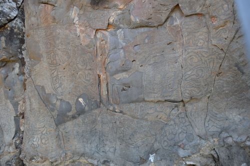 Petroglyfai, Petroglyfų Fajana, El Paso, La Palma, Kanarų Salos, Guanches, Indėnas, Roko Paveikslai