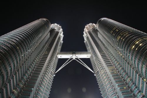 Petronas, Malaizija, Kuala Lumpur, Pastatas, Dangoraižis, Dangus, Architektūra