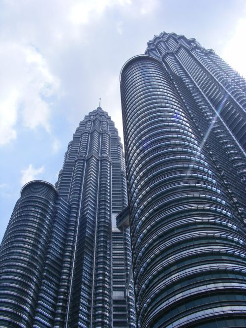 Petronos Bokštai, Dangoraižis, Kuala Lumpur, Petronas Dvynių Bokštai, Bokštas, Aukštas, Aukštas, Šiuolaikiška, Pastatas, Architektūra
