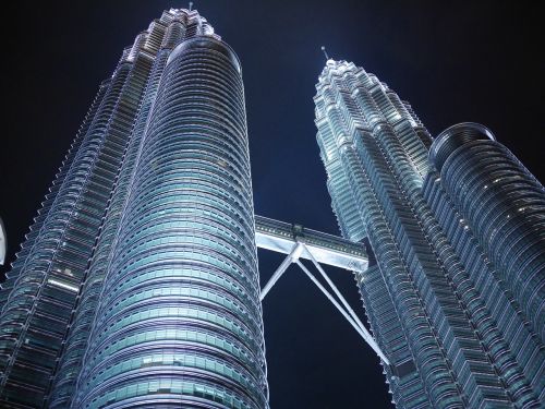 Petronas Dvynių Bokštai, Klcc, Kuala Lumpur, Malaizija