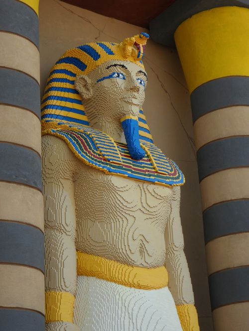 Pharaonic, Egiptas, Valdovas, Lego, Lego Blokai, Statybiniai Blokai, Iš Legos, Kopija, Sujungti, Teminis Parkas, Legolandas