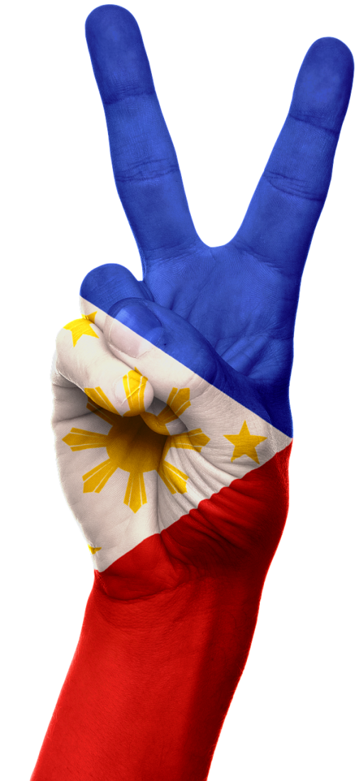 Filipinai, Vėliava, Ranka, Pergalė, Taika, Simbolis, Nacionalinis, Patriotinis, Patriotizmas, Asian