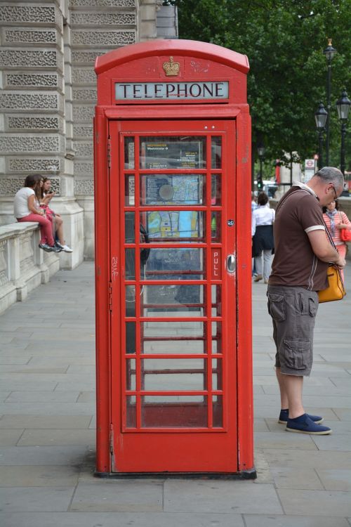 Telefono Budele, Telefono Namai, Londonas, Telefonas, Raudona
