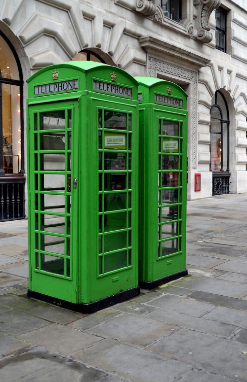 Telefono Budele, Londonas, Anglija, Žalias