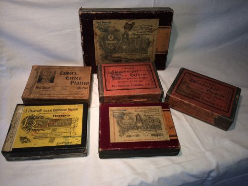 Nuotraukų Plokštės, Fotografija, Dėžės, Vintage, Sausos Plokštės, Eisenberger Sausos Plokštės