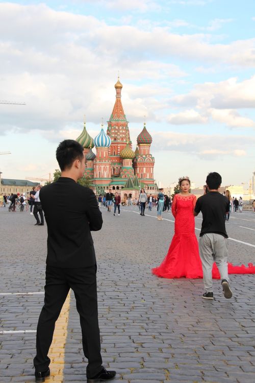 Fotografuoti, Raudonas Kvadratas, Kremlius, Moscow, Rusija