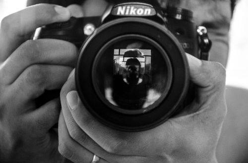 Fotografas, Nikon, Juoda Ir Balta