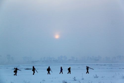 Fotografija, Sniegas, Rezultatų Komanda, Grupė, Fotografas, Žiema, Misija