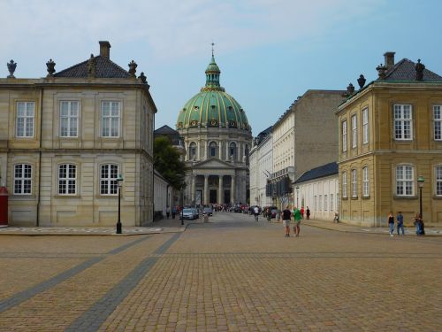 Piazza, Karalienė, Amalienborg, Kopenhaga, Denmark