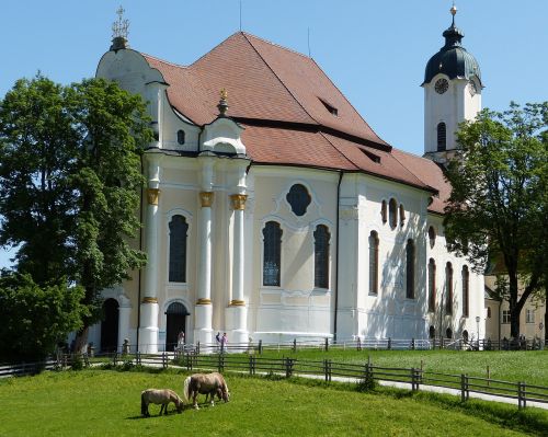 Bažnyčios Piligrimystės Bažnyčia, Steingadenas, Allgäu, Rokoko Bažnyčia, Unesco Pasaulio Paveldas