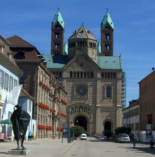 Piligrimai, Bronzos Statula, Maximilianstrasse, Dom, Speyer
