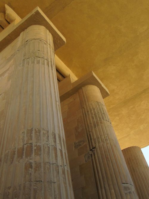 Ramstis, Architektūra, Egiptas, Luxor, Istoriškai, Gražus, Geltona, Smėlis, Akmuo