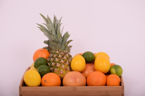 Ananasai, Mandarinas, Oranžinė, Greipfrutas, Citrina, Kalkės, Vaisiai, Tropiniai Vaisiai, Maistas, Maistas Mano Sveikatai
