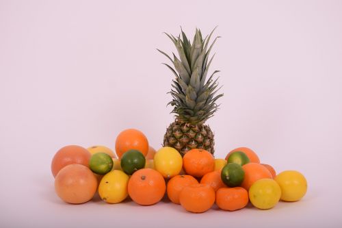 Ananasai, Oranžinė, Mandarinas, Greipfrutas, Citrina, Kalkės, Vaisiai, Tropiniai Vaisiai, Maistas, Maistas Mano Sveikatai