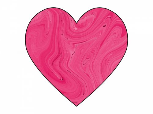 Swirly,  Deformuoti,  Širdis,  Valentine,  Valentino Diena & Nbsp,  Meilė,  Rožinis,  Rožinė Sūkurinė Širdis 2