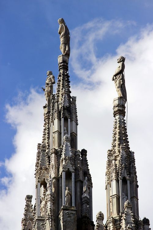 Pinnacle, Katedra, Milanas, Skulptūros, Gotika
