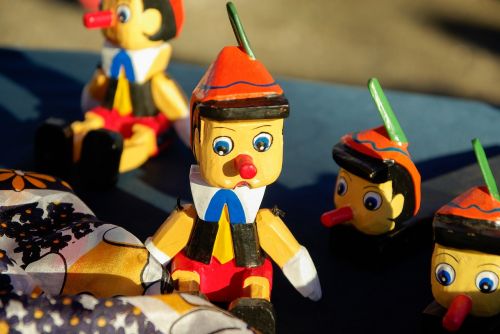 Pinocchio, Figūrėlės, Mediena, Conte