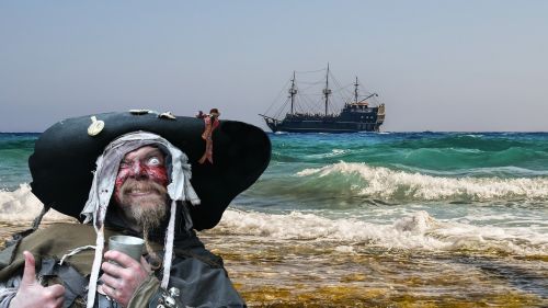 Piratas, Piratų Laivas, Privajeriai, Laivas, Jūra, Buriu, Corsair, Viduramžiai, Piratai, Vanduo, Nuotykis, Stiebai, Boot, Vėliava, Vandenynas, Ežeras, Tyrinėti, Uostas