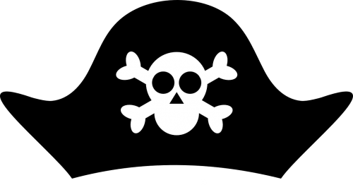 Piratas, Skrybėlę, Dangtelis, Mirtis, Įspėjimas, Atsargiai, Kaukolė Ir Skersmens Kaulai, Nemokama Vektorinė Grafika