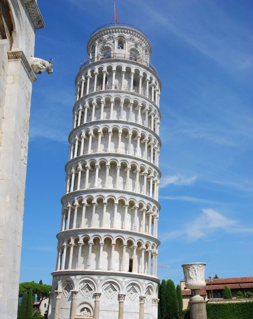 Pisa, Torre, Pizos Bokštas, Balta, Piazza Dei Miracoli, Toskana, Italy, Paminklas, Darbai, Kultūra, Turizmas, Perspektyvaus Bokšto, Viduramžių Bokštas, Architektūra