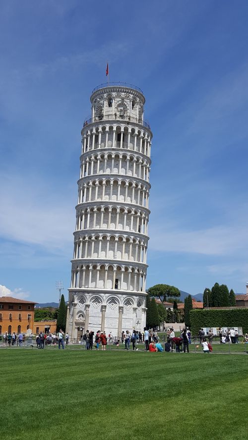 Pisa, Pasviręs Bokštas, Italy, Lankytinos Vietos, Orientyras, Pastatas, Kelionė, Šventė