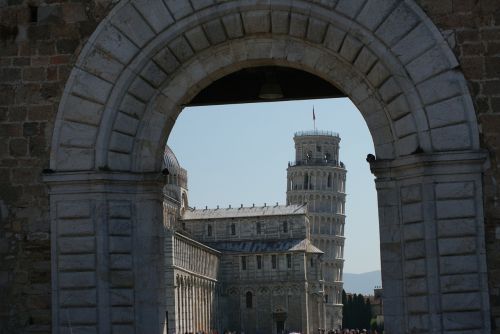 Pisa, Bokštas, Italy, Pasviręs Bokštas, Kreivė, Architektūra, Paminklas