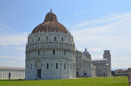 Pisa,  Italy,  Baptistery,  Pasviręs Bokštas,  Toskana