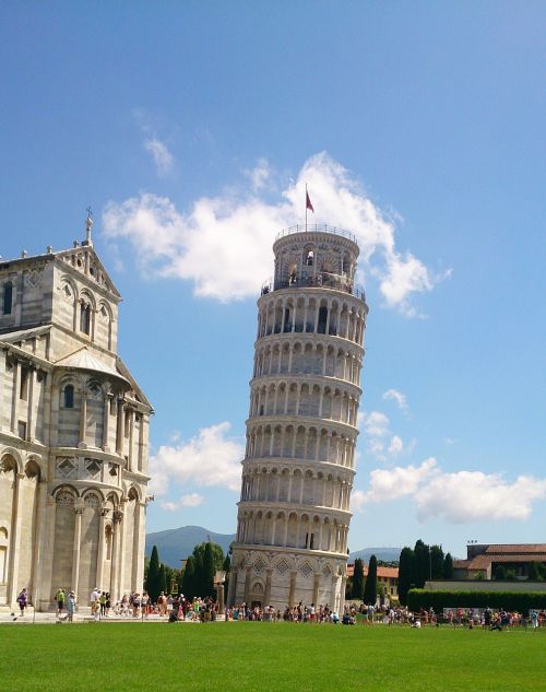 Pisa, Italy, Europa, Architektūra, Bokštas, Orientyras, Atsilenkimas, Toskana, Šventė, Lauke, Kelionė, Ispanų, Europietis, Atostogos, Turizmas