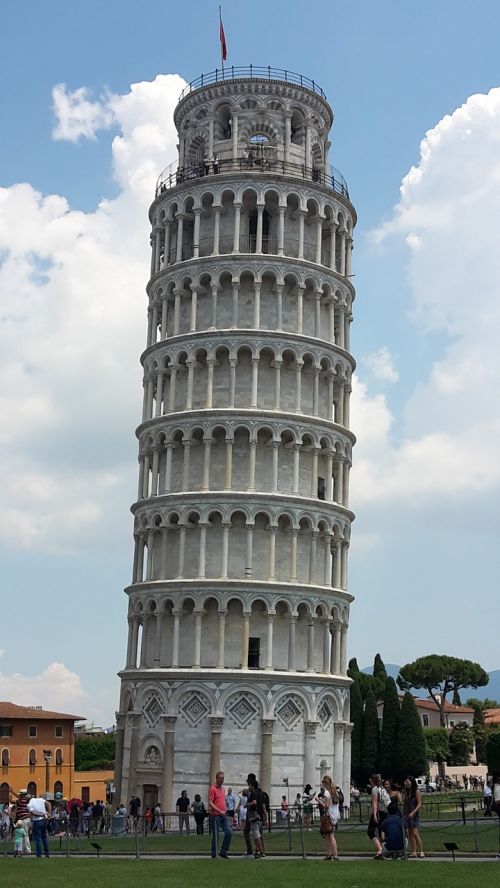 Pisa, Pasviręs Bokštas, Italy, Architektūra