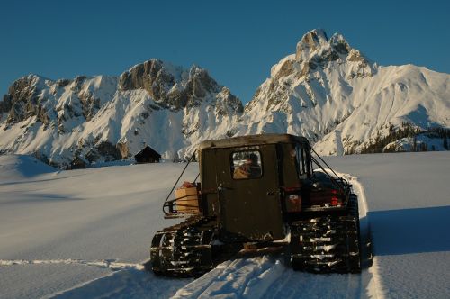 Piste Bullish, Sniego Transporto Priemonė, Sniego Groomer, Žiema, Kalnai, Sniego Kraštovaizdis, Alpių, Slidinėjimo Zona