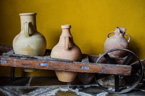 Ąsotis, Keramika, Rankų Darbo, Tradicinis, Keramika, Vintage, Retro, Dekoratyvinis, Amatai, Folkloro Muziejus, Paralimni, Kipras