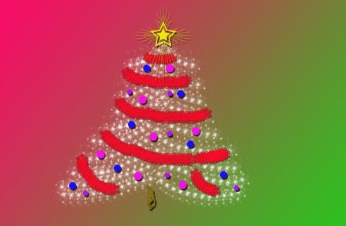 Fonas,  Kalėdos,  Kalėdos & Nbsp,  Medis,  Medis,  Papuošalai,  Balta,  Raudona,  Žalias,  Violetinė,  Rožinis,  Mėlynas,  Dekoracijos,  Pixie Christmas Tree Background
