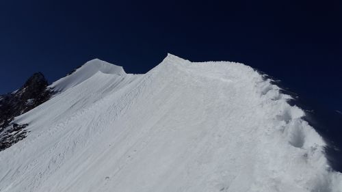 Piz Bernina, Alpių, Biancograt, Aukščiausiojo Lygio Susitikimas, Graubünden, Šveicarija, Kalnai, Aukšti Kalnai, Ledynas, Sniegas, Alpinizmas, Bernina Grupė, Kraigas