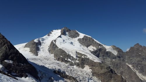Piz Bernina, Alpių, Biancograt, Graubünden, Šveicarija, Kalnai, Aukšti Kalnai, Ledynas, Sniegas, Alpinizmas, Bernina Grupė