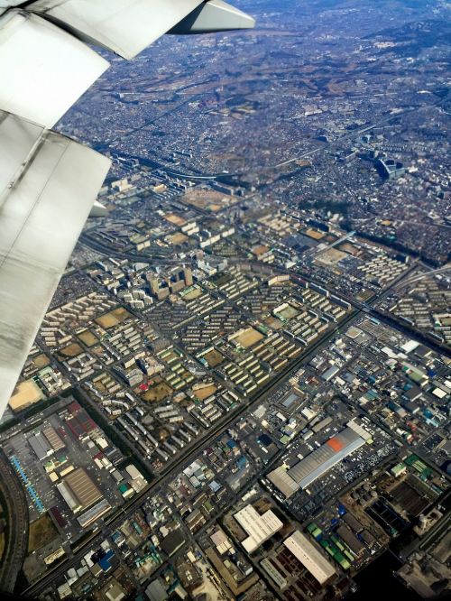 Lėktuvas,  Aerofotografija,  Miestas,  Paukščio Vaizdas,  Tokyo