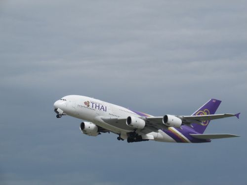 Lėktuvų Dėmės, Lėktuvas, Heathrow, Thai Airlines, Kilti, Pilotas Eina, Thai A380, A380