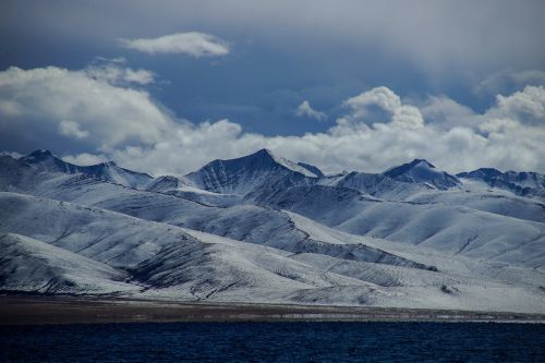 Plato, Mėlynas Dangus, Tibeto Sniego Viršūnių Kalnai