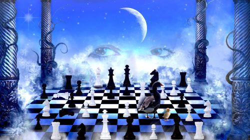 Žaisti, Šachmatai, Šachmatų Lenta, Strategija, Photoshop, Manipuliavimas Nuotraukomis