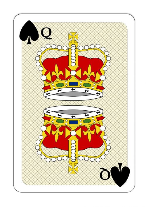 Žaidimo Korta, Žiūrėti, Ace, Karalius, Karalienė, Karūna, Kortelės, Pokeris, Pik, Pokes Įdomus