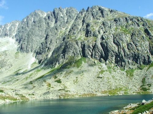 Kalnų Ežeras, Batizovské Pleso, Slovakija, Gerlach, Ruduo, Aukštas Tatras, Kalnai