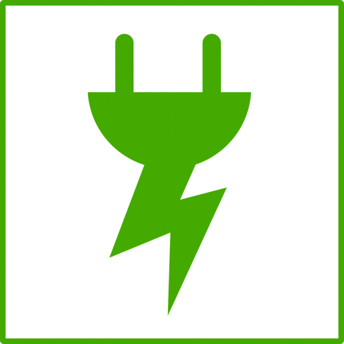 Kištukas, Ekologija, Energija, Žalias, Ženklas, Simbolis, Nemokama Vektorinė Grafika