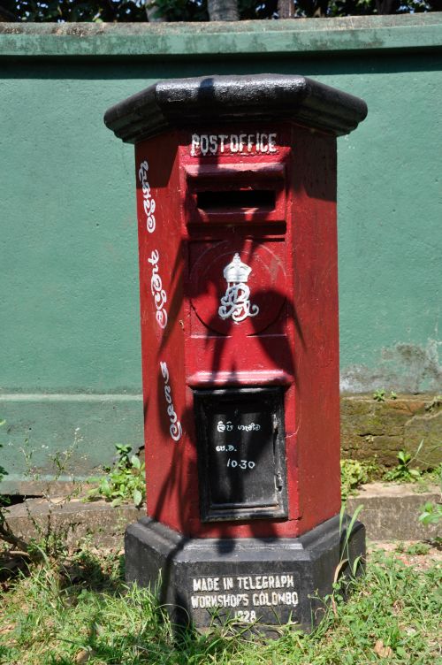 Paštas,  Pašto Dėžutę,  Laivyba,  Colombo,  Sri,  Lanka,  Pašto Dėžutę