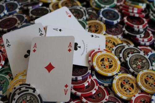 Pokeris, Ace, Lustai, Pinigai, Žaidimas, Spalva, Komanda, Auksas, Raudona, Mėlynas, Kazino, Sėkmė, Šviesa