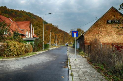 Lenkija, Kaimas, Pastatai, Namai, Architektūra, Gatvė, Lauke, Hdr