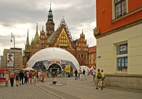 Lenkija, Wrocław, Miestas, Senamiestis, Istorija, Architektūra, Parduotuvė