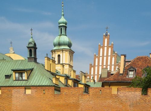 Lenkija, Varšuva, Senamiestis, Bažnyčios, Važiuoklės