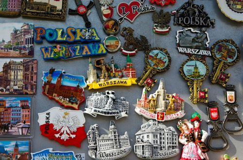 Lenkija, Varšuva, Turizmas, Miniatiūrinė, Magnetai, Atsiminimai, Dovanos