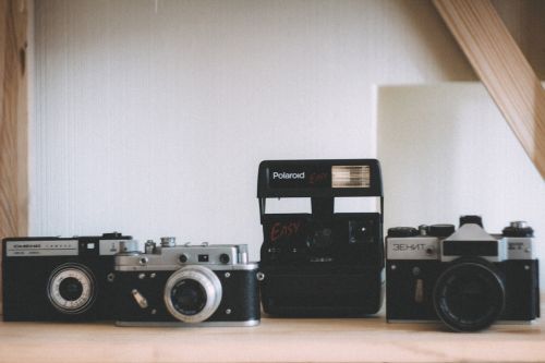 Polaroidas, Fotoaparatas, Slr, Vintage, Senoji Mokykla, Objektai
