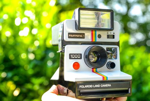 Polaroidas, Fotoaparatas, Fotografija, Nuotrauka, Retro, Vintage, Rėmas, Senas, Filmas, Dizainas, Momentinis, Įranga, Nostalgija, Užraktas